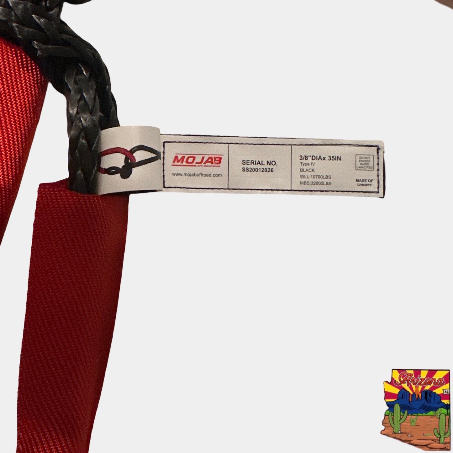 MOJAB LongReach 3/8'' x 35'' soft shackle (Set of 2 shackles) (lifetime Warranty)