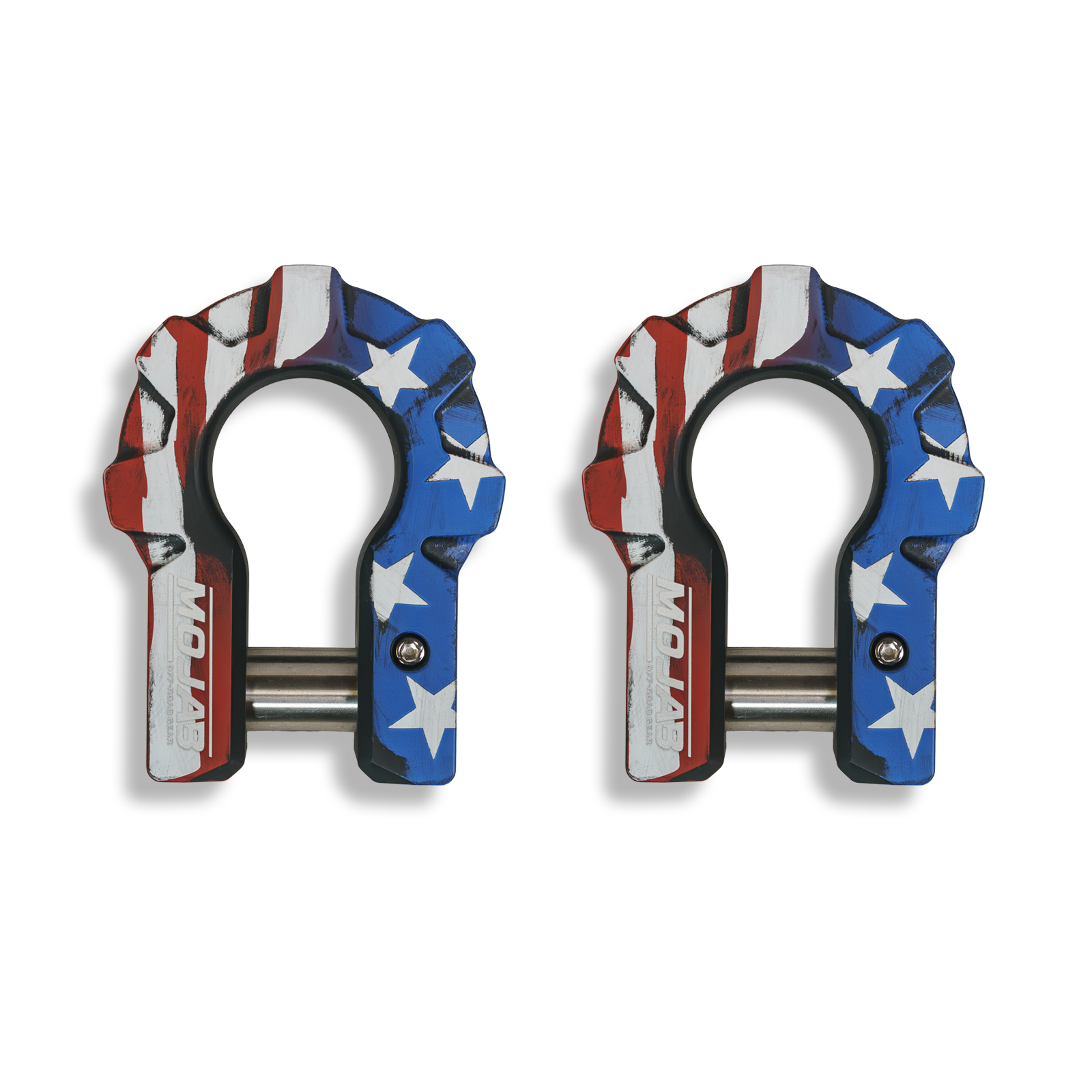 american flag gear American Flag - 3/4'' Extreme duty Aluminum Shackle set (9T)