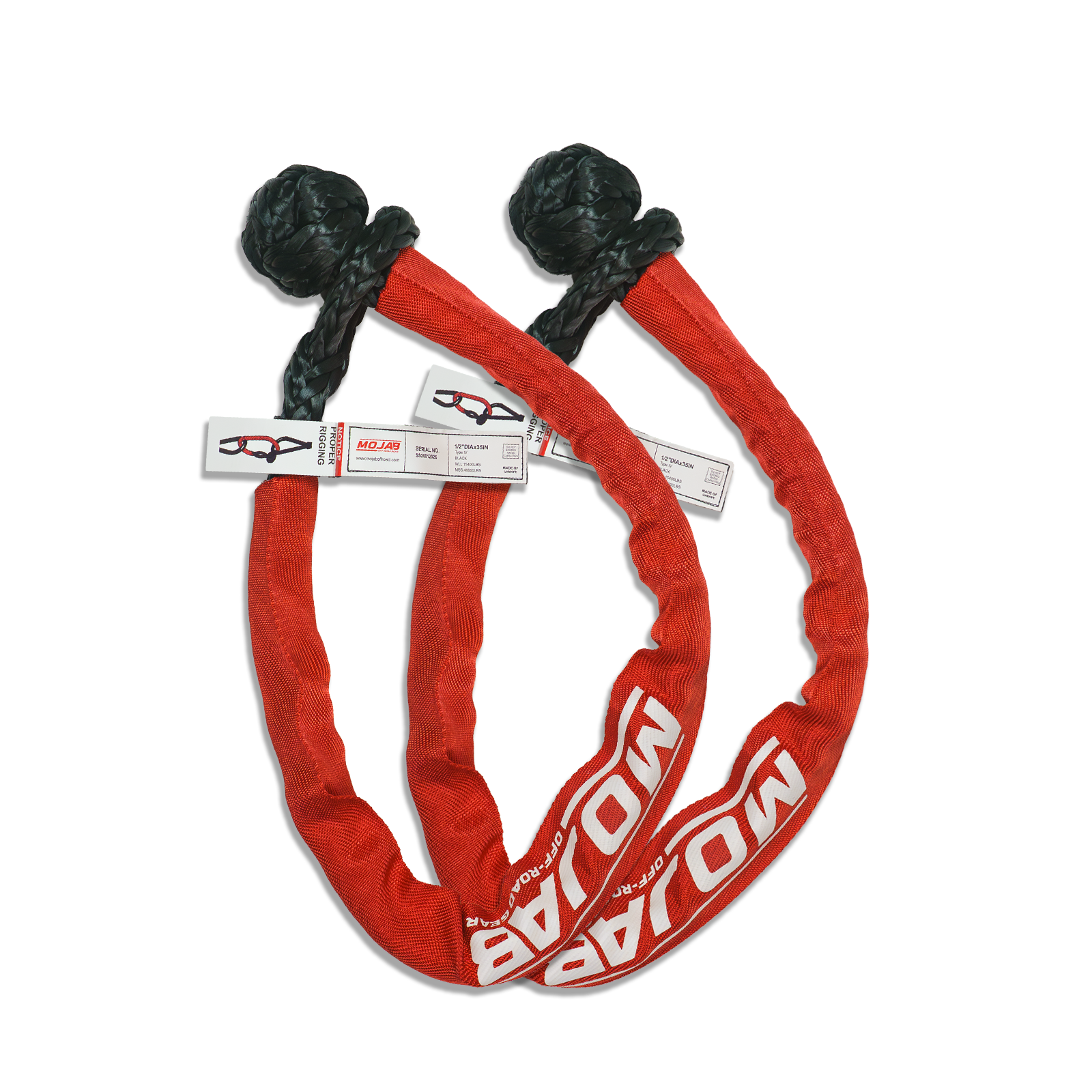 LongReach 1/2'' x 35'' soft shackle (Set of 2 shackles) (lifetime