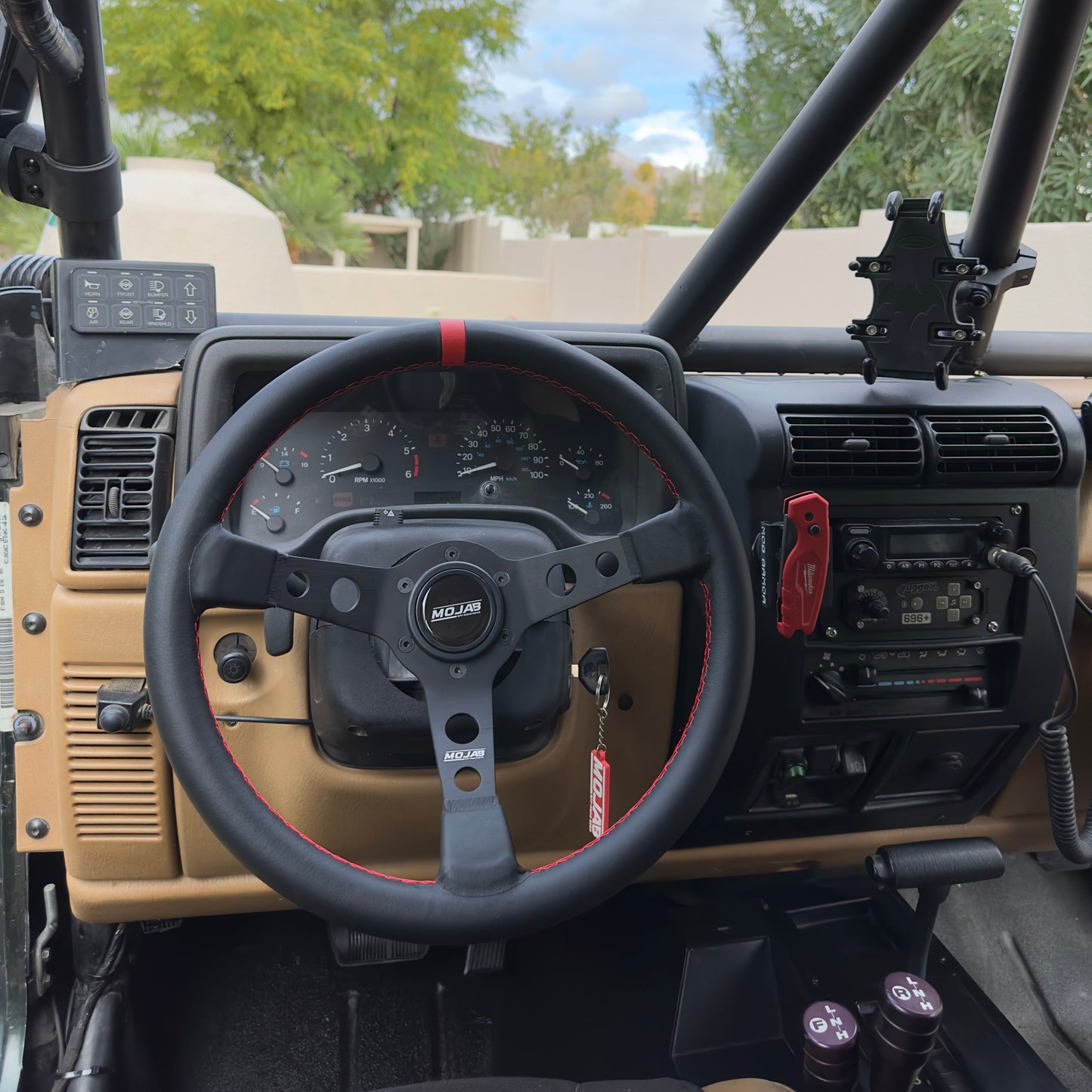 13.5'' MOJAB Deep Dish Steering Wheel Leather or Suede