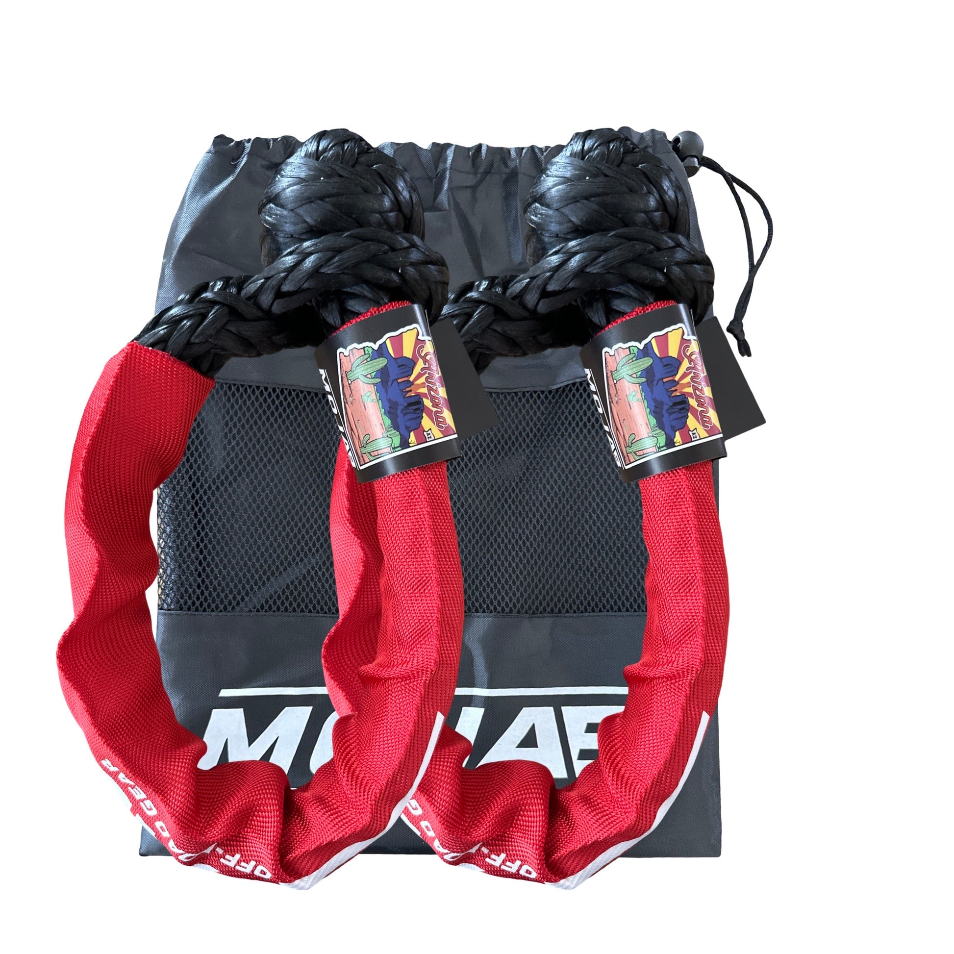  1/2'' x 24'' Black Soft shackle with Red Sleeve