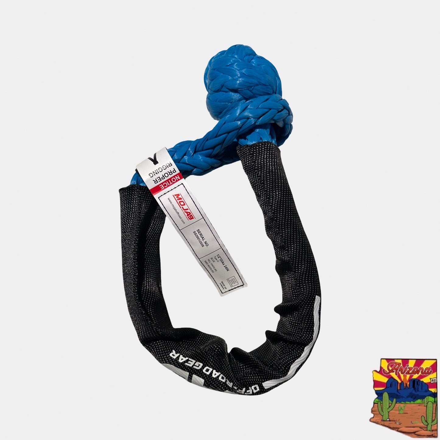 Soft Shackle 1/2'' x 24” with sleeve and bag (Single Shackle) (Lifetime Warranty)