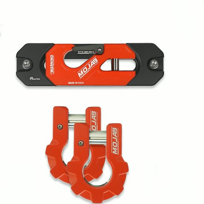 Color Matched Recessed Winch Shackle & Fairlead Kit + 3/4” Extreme Duty Aluminum Shackles (ceramic coated)lifetime warranty