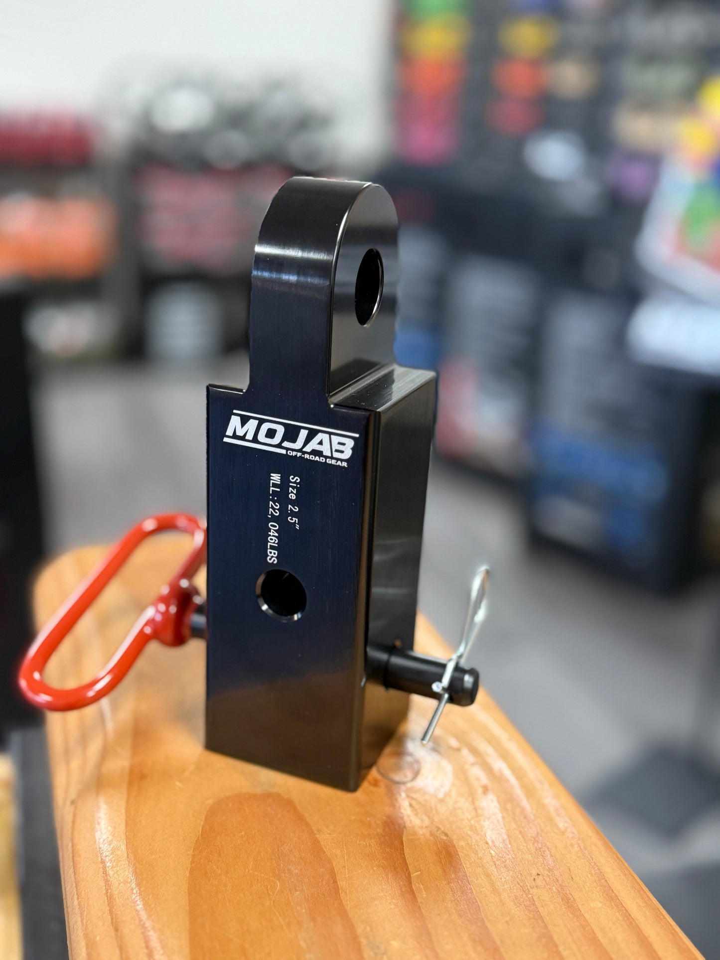 2.5” billet aluminum hitch receiver with heavy duty pin