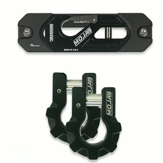 Color Matched Recessed Winch Shackle & Fairlead Kit + 3/4” Extreme Duty Aluminum Shackles (ceramic coated)lifetime warranty