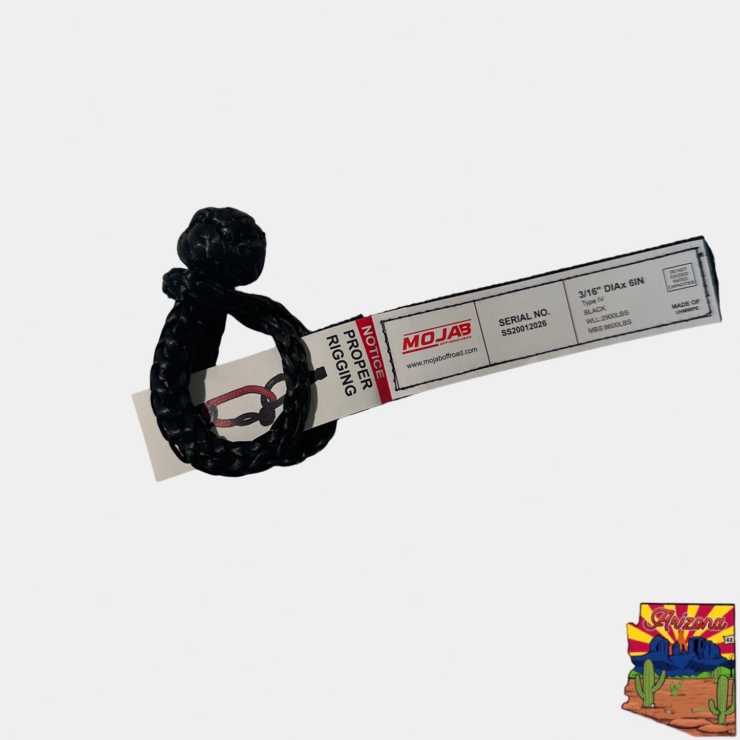 Micro Soft Shackle 3/16'' x 6'' – Keychain & Recovery (Lifetime Warranty)