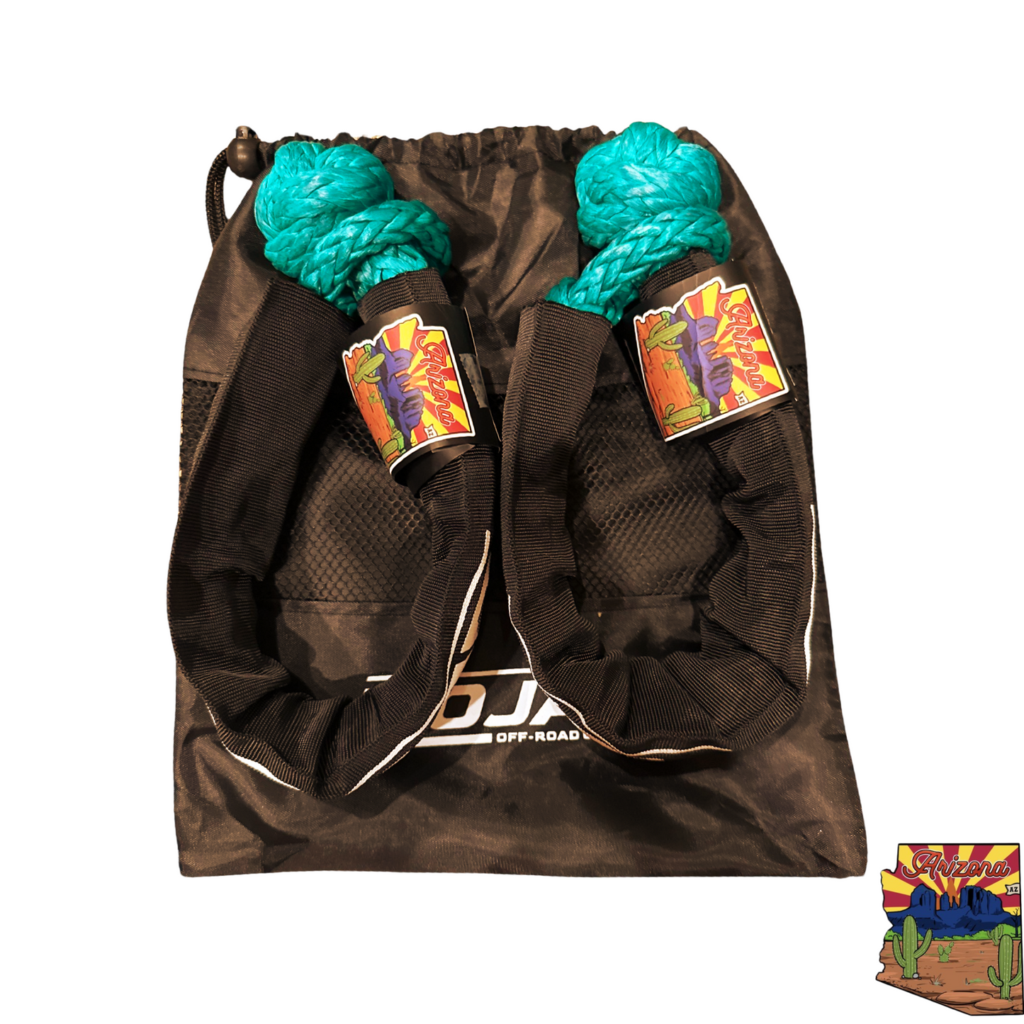 Soft Shackle 3/8'' x 22” with sleeve and bag (Set of 2 Shackles) (Lifetime Warranty)