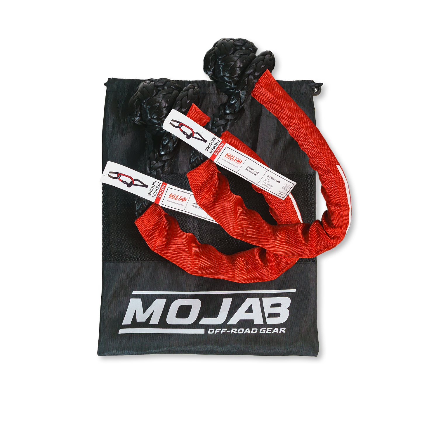 Soft Shackle 1/2'' x 24” with sleeve and bag (Set of 2 Shackles) (Lifetime Warranty)