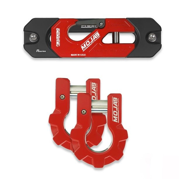 Color Matched Recessed Winch Shackle & Fairlead Kit + 3/4” Extreme Duty Aluminum Shackles (ceramic coated)lifetime warranty