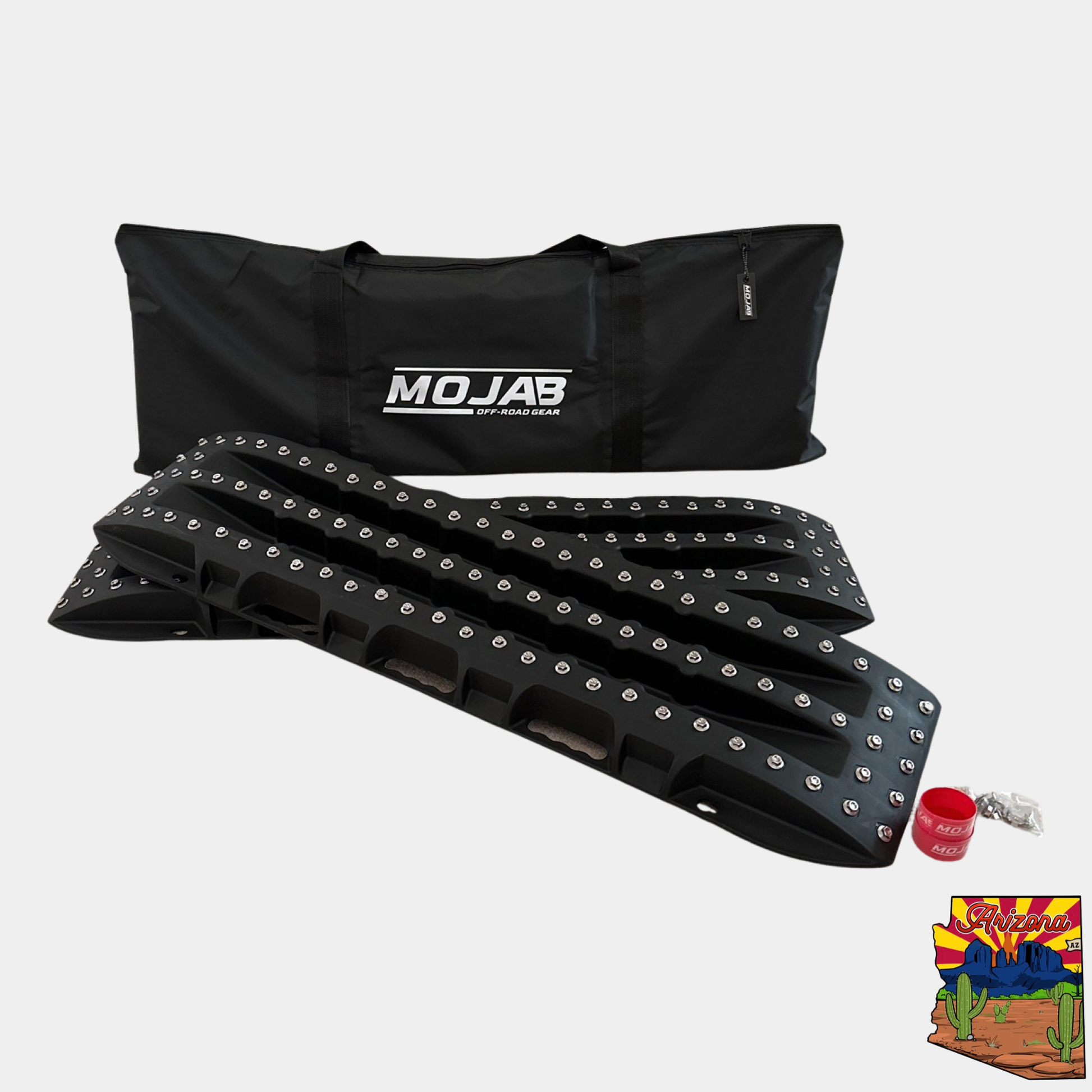 Ultimate Traction recovery board with steel plugs and storage bag