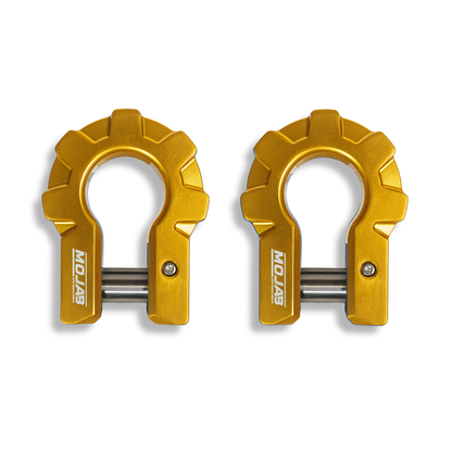 3/4'' Extreme duty Aluminum D-Shackle set (9T) (LIFETIME WARRANTY*)