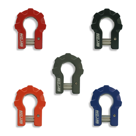 3/4'' Extreme duty Aluminum D-Shackle set (9T)-Ceramic coated (LIFETIME WARRANTY*)