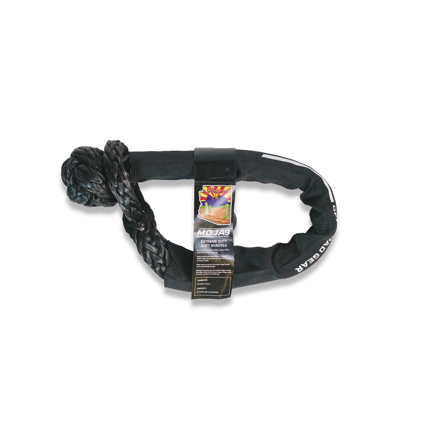 Black  soft shackle for Offroad recovery , for Overland, Jeep, Toyota, Truck,4wd