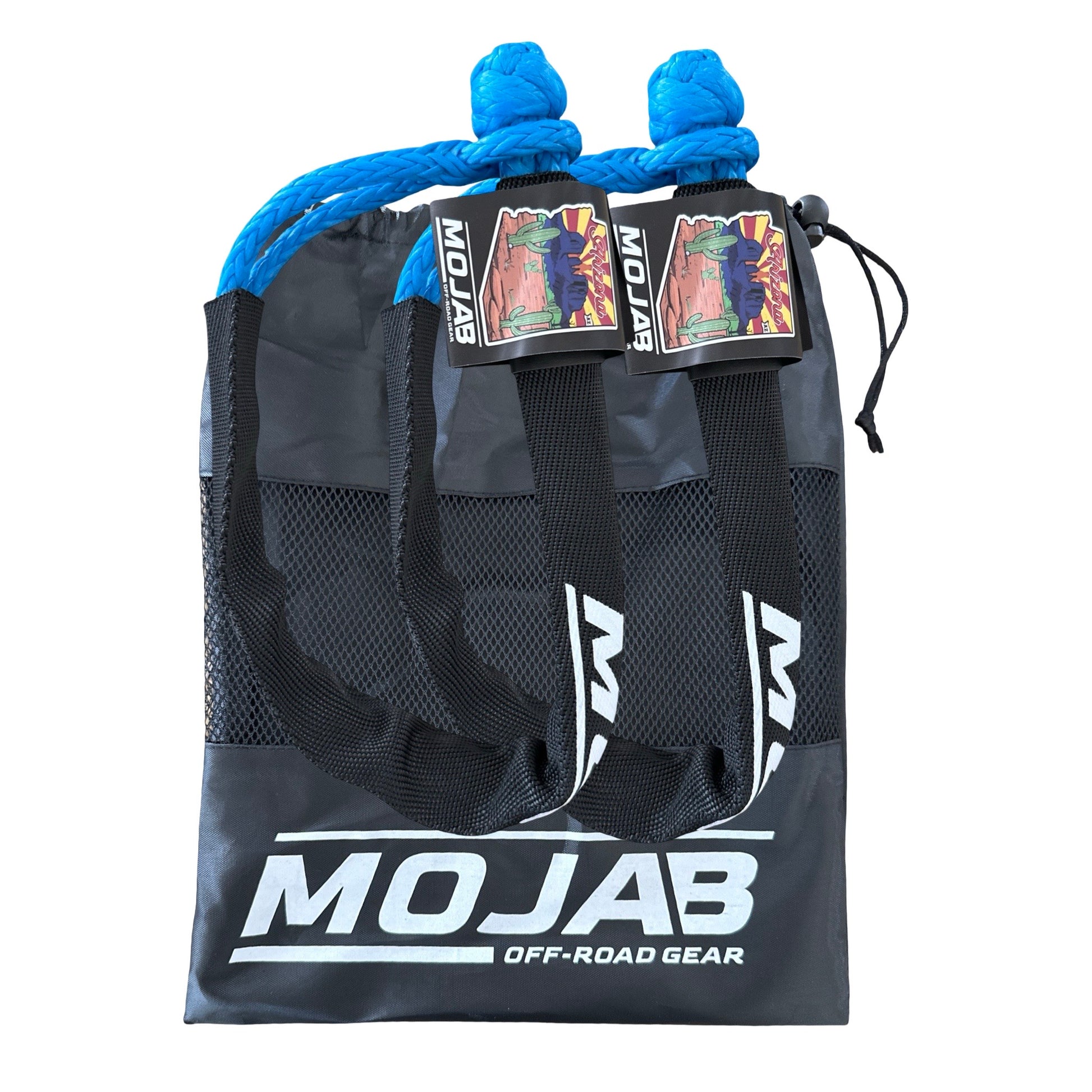 Blue Soft Shackle 1/4'' x 24'' with Black sleeve and bag