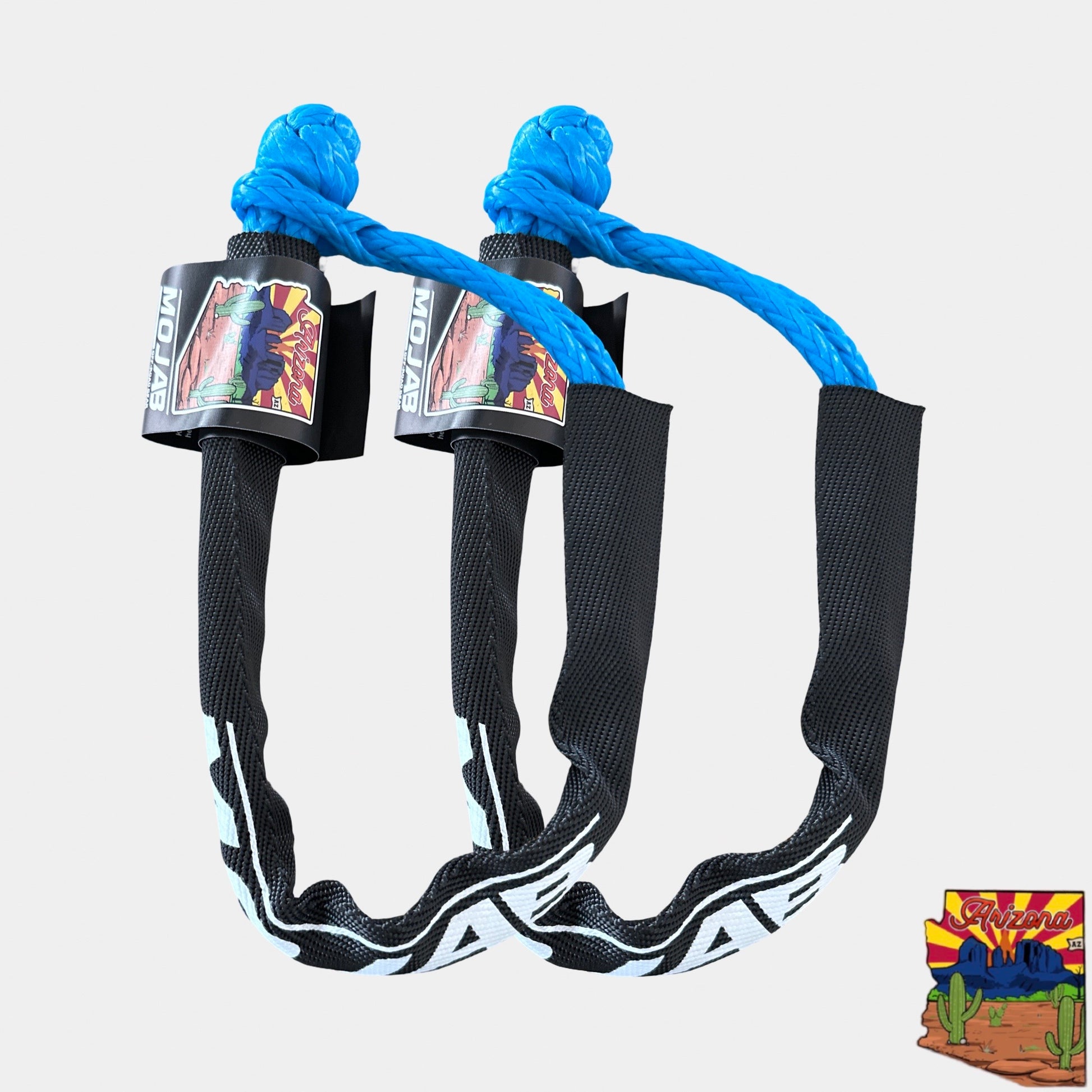 Blue Soft Shackle 1/4'' x 24'' with Red sleeve and bag