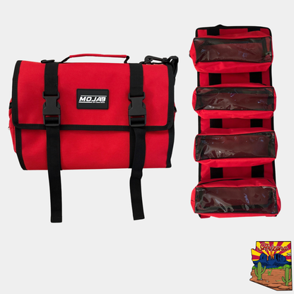 Medium Canvas Tool organizer bag with removeable pouches – MOJAB