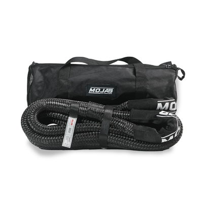 MOJAB 1-inch x 30-foot kinetic recovery rope with storage bag for heavy-duty off-road recovery, trucks, 4x4s and overlanding vehicles