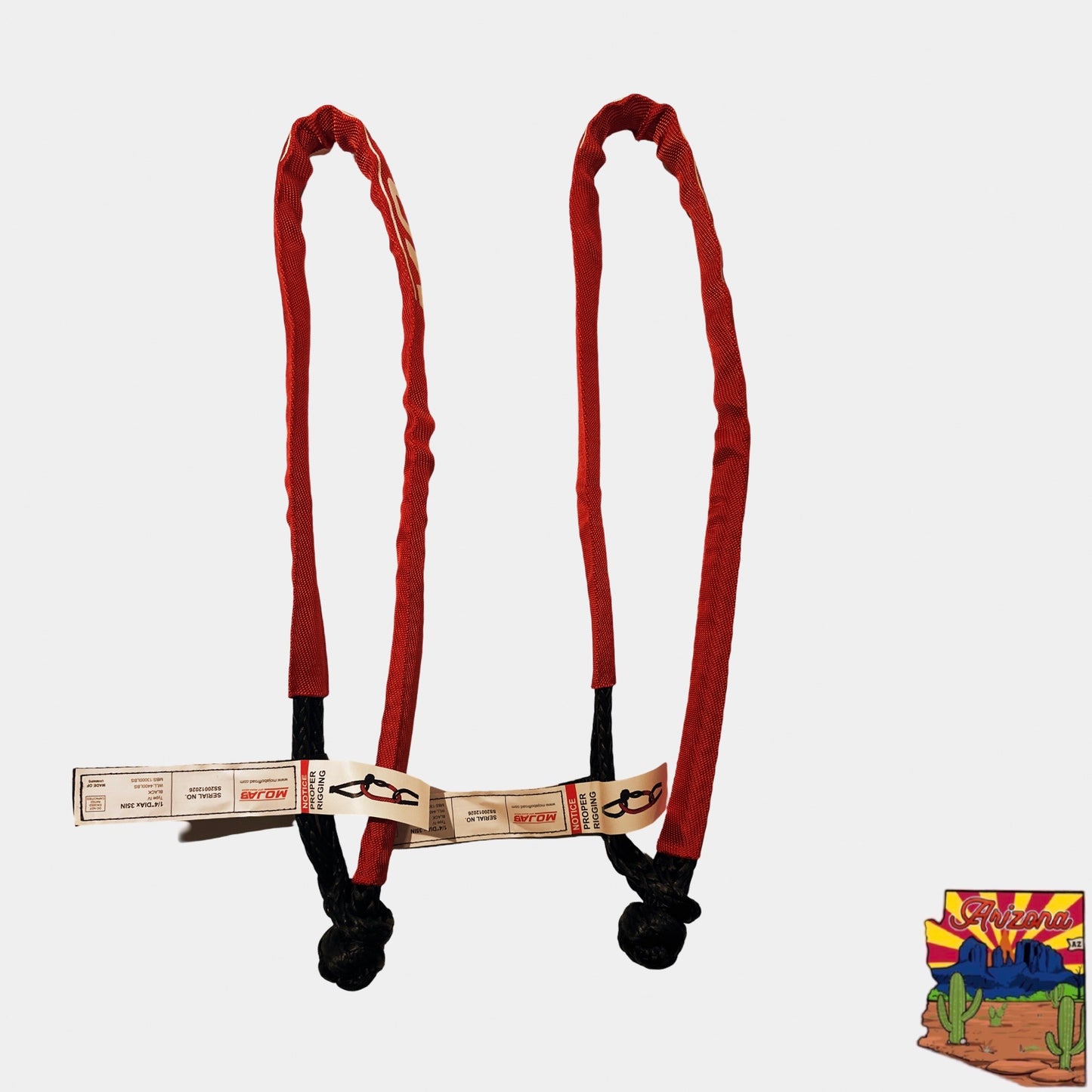 MOJAB LongReach 1/4'' x 35'' soft shackle (Set of 2 shackles)  (lifetime Warranty)