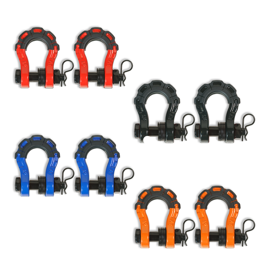 3/4” Forged Steel D-shackle set (8T) (LIFE TIME WARRANTY*)