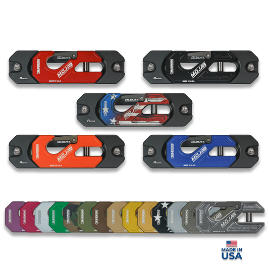 Aluminum Recessed Winch Shackle with Fairlead Kit, closed latch (LIFE TIME WARRANTY*)