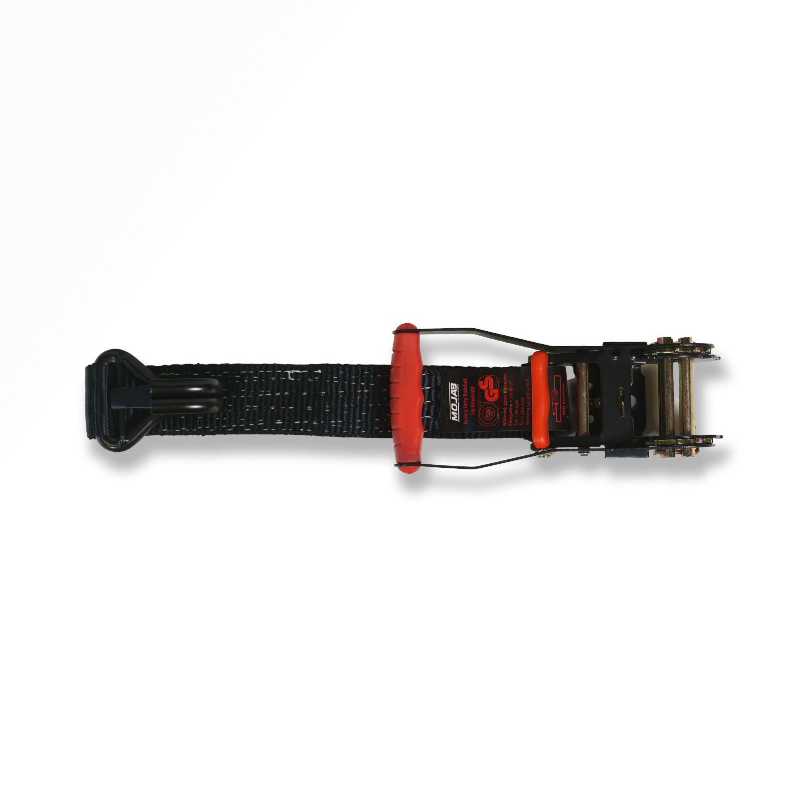 4 Pack Heavy Duty Axle Tie Down Straps – 2” X 12’ – 10,000 Lbs – Ratchet With Flat Hooks – For Trailers & Trucks