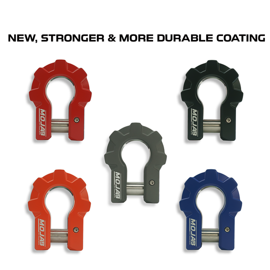 3/4'' Extreme duty Aluminum D-Shackle set (9T)-Ceramic coated (LIFETIME WARRANTY*)