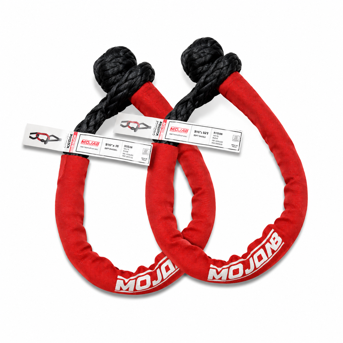Long Reach 9/16” x 35” soft shackles (set of 2 shackles)(Lifetime Warranty)