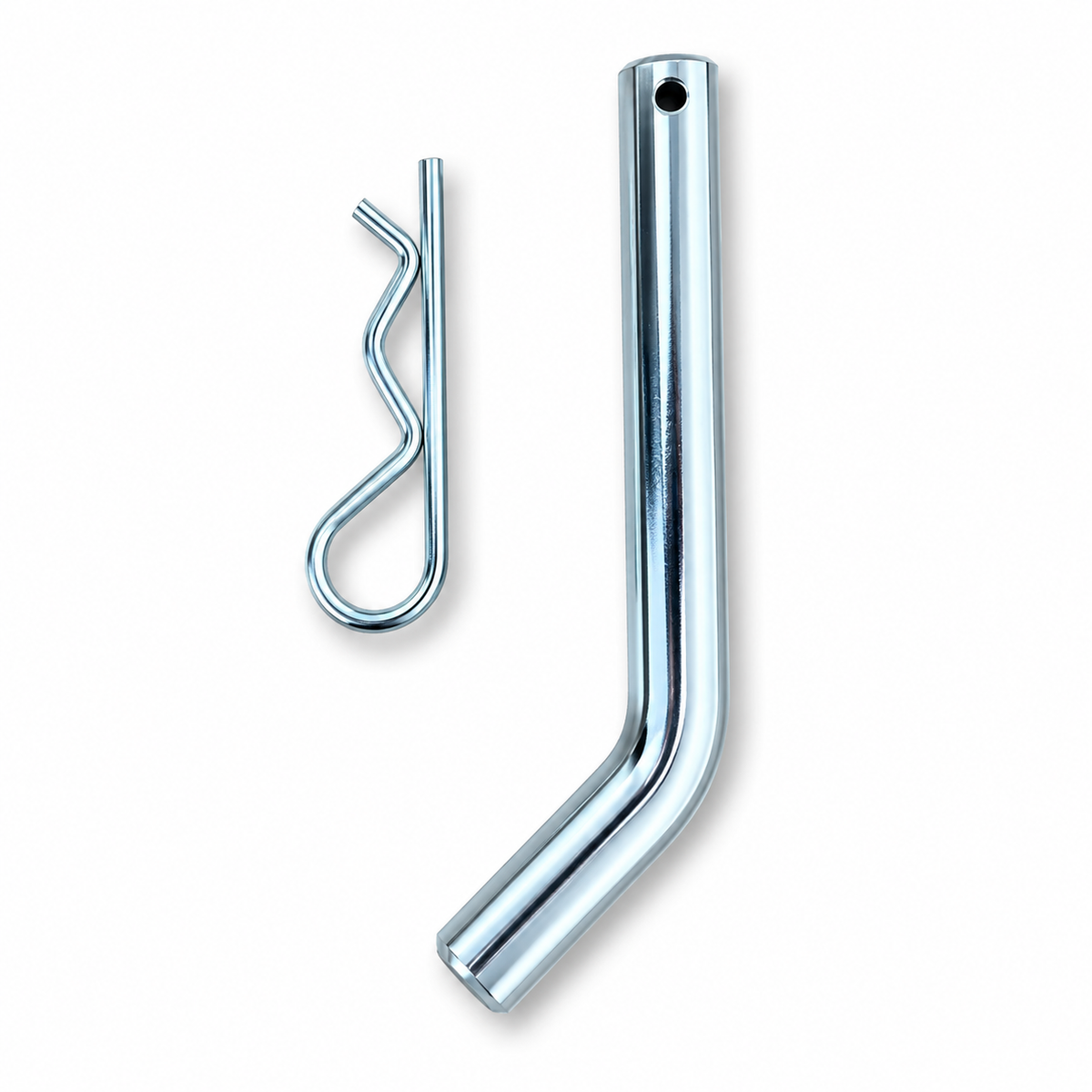 Chrome metal hitch receiver pin