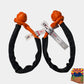 Pair of Orange Soft Shackle 3/8'' x 22”  for Off-road recovery for Jeep overland , Toyota.