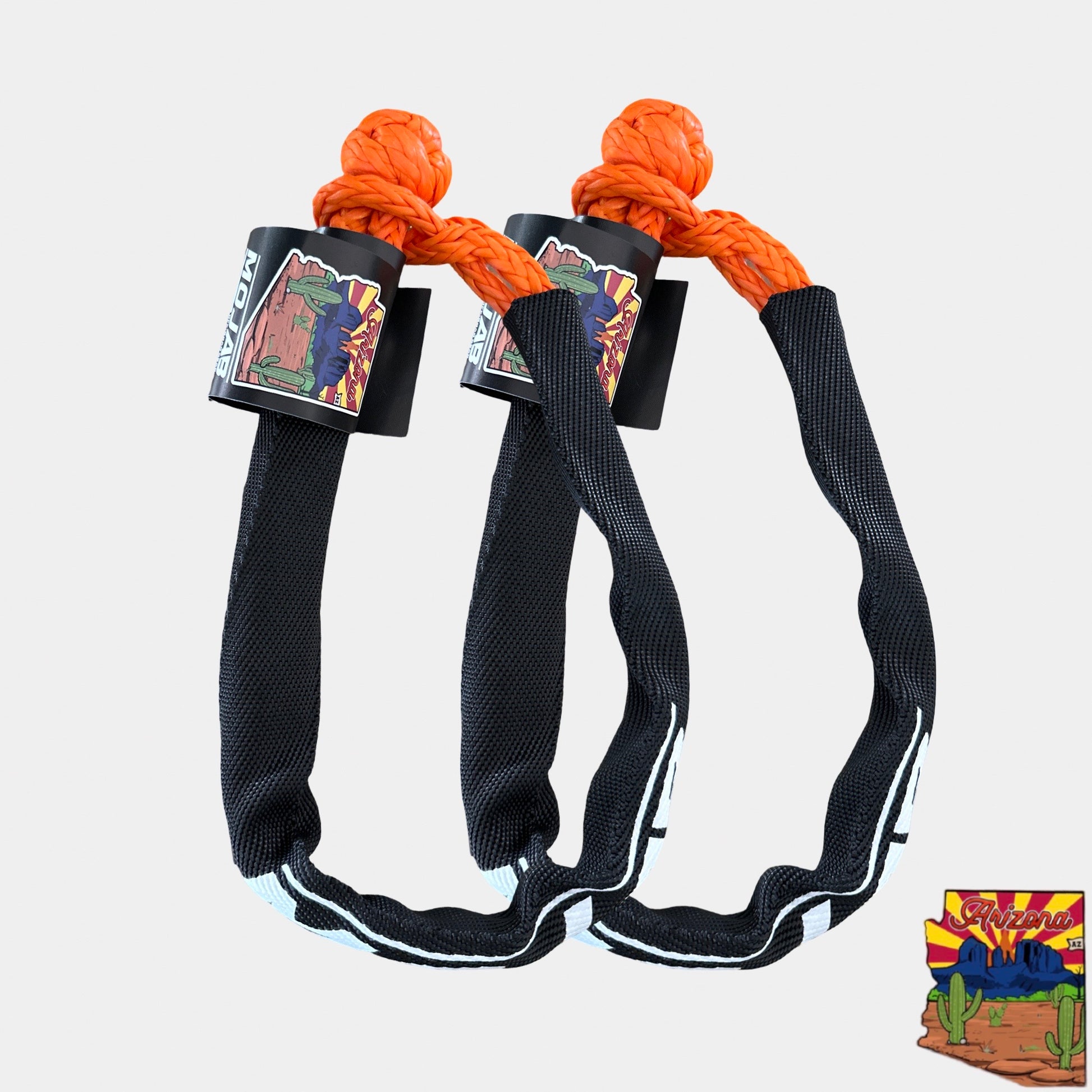 Orange Soft Shackle 1/4'' x 24'' with Red sleeve and bag