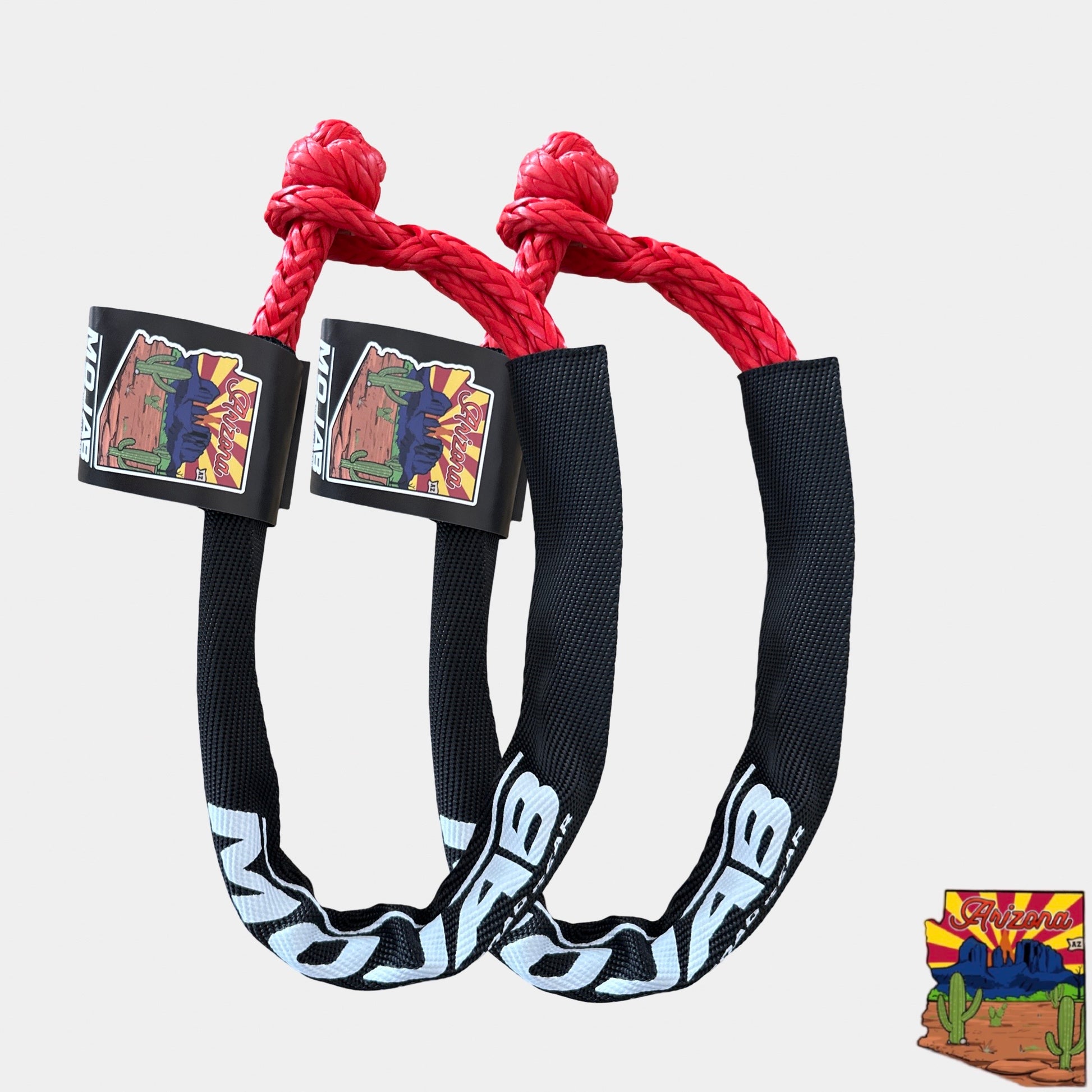 Red Soft Shackle 1/4'' x 24'' with Red sleeve and bag