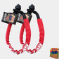 Black Soft Shackle 1/4'' x 24'' with Red sleeve and bag
